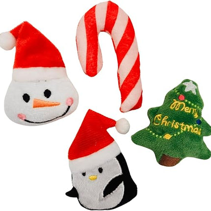Miniature Christmas Catnip Toys Penguin Pack