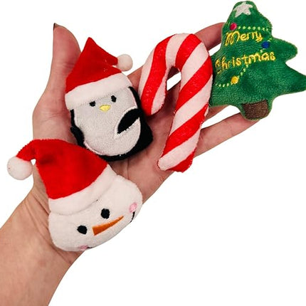 Miniature Christmas Catnip Toys Penguin Pack