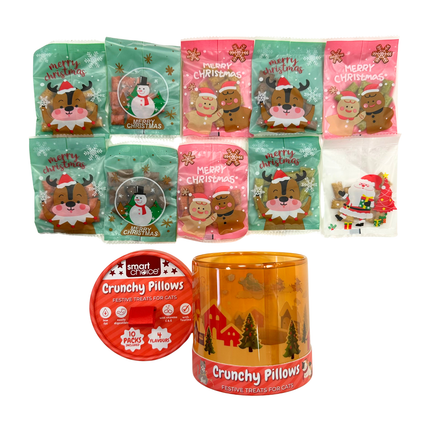 Crunchy Pillows Festive Treats for Cats