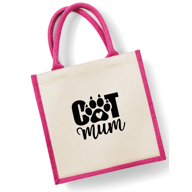 Dog Mum or Cat Mum Jute Bag