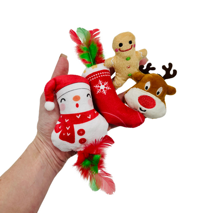 Miniature Christmas Catnip Toys