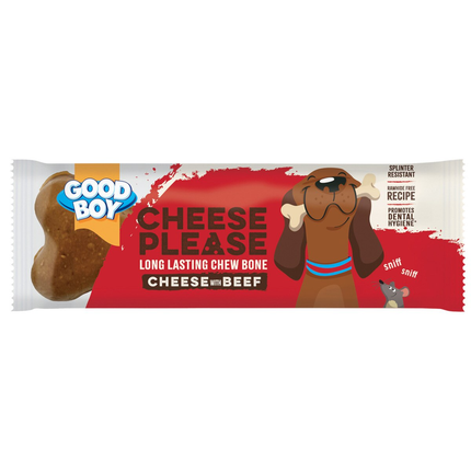 Good Boy Cheese Please Long Lasting Chew Bone