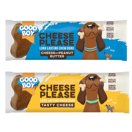 Good Boy Cheese Please Long Lasting Chew Bone