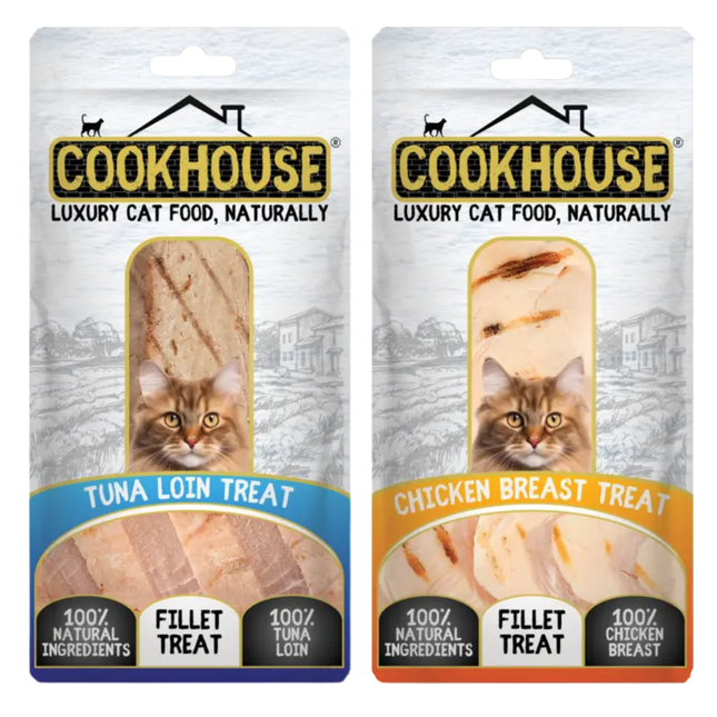 Cookhouse Fillet Treats in Chicken or Tuna
