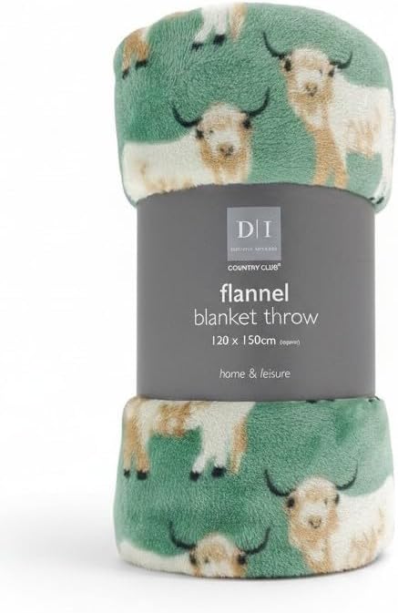 Highland Cow Fleece Blanket
