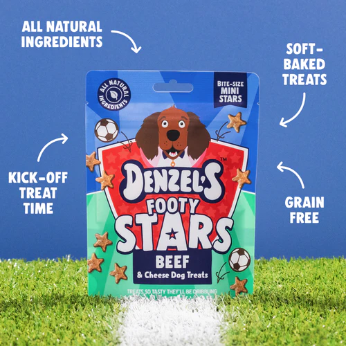 Denzel's Beef & Cheese Footy Stars
