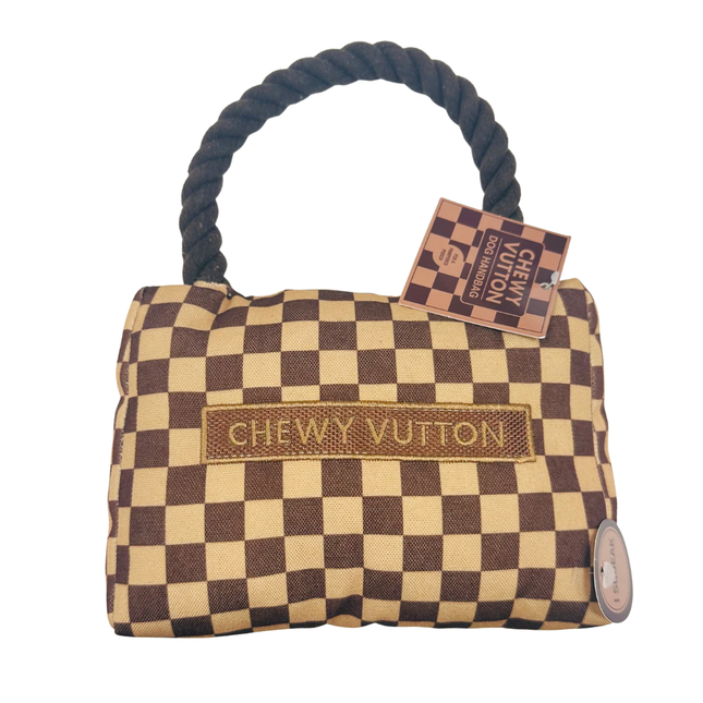 Designer Bag Plush Dog Toy