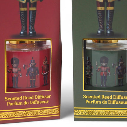 Christmas Reed Diffuser - Nutcracker Design with Dogs and Cats - Christmas Berries Scent