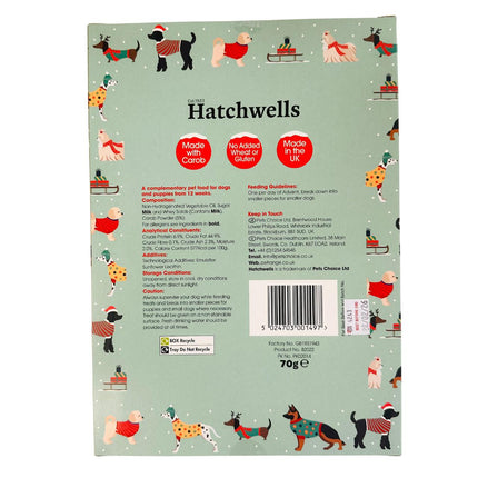 Hatchwells Dog Advent Calendar - 70g - Carob Flavoured Treats