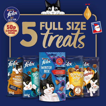 Felix Christmas Selection Postbox - 5 full packs  - 275g