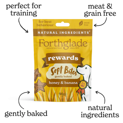 Forthglade Soft Bites Honey & Banana 90g