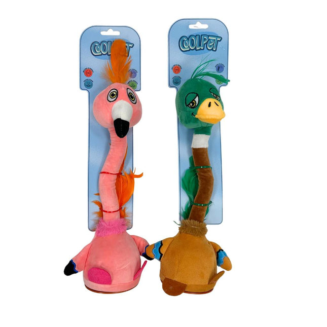 Coolpet Voice Mimicking Dancing Music Playing Dog Toy - Flamingo Or Duck