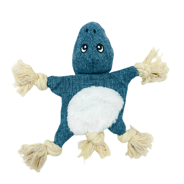 Cecil Crocodile Flat Crinkle Dog Toy