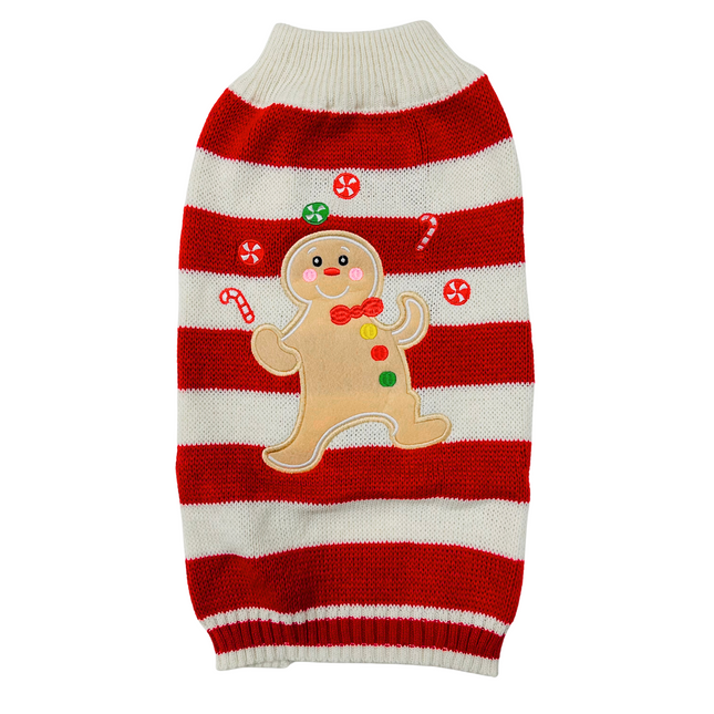 Gingerbread Man Stripy Jumper