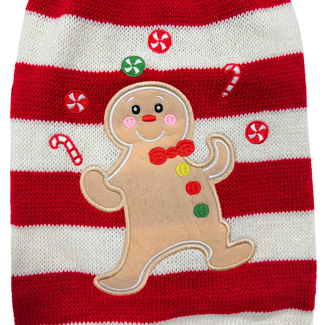 Gingerbread Man Stripy Jumper