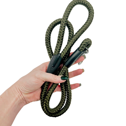 Nylon Rope Lead - Green
