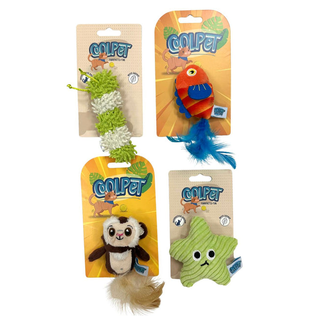 Coolpet Cat Toys - Contain Catnip Various Designs