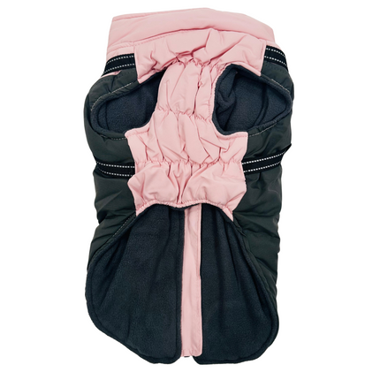 Fleece Lined Harness Coat - Pink