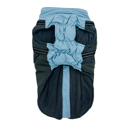 Fleece Lined Harness Coat - Blue