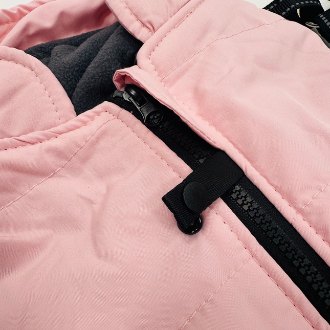Fleece Lined Harness Coat - Pink