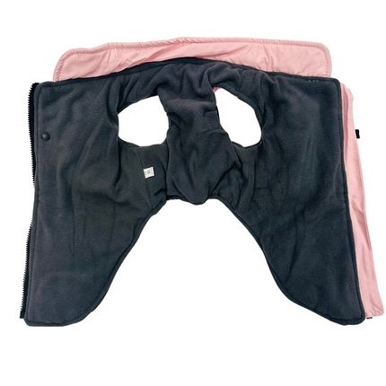 Fleece Lined Harness Coat - Pink