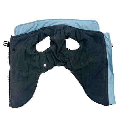 Fleece Lined Harness Coat - Blue