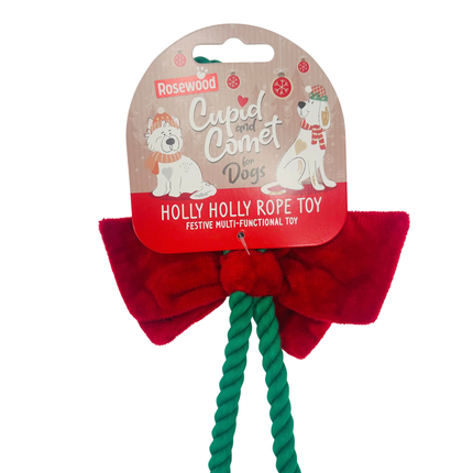 Rosewood Festive Christmas Holly Jolly Rope Toy