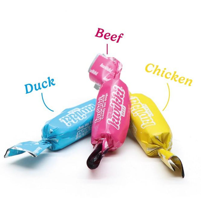 Kwikki Dog Candy - Beef Chicken or Duck 100g