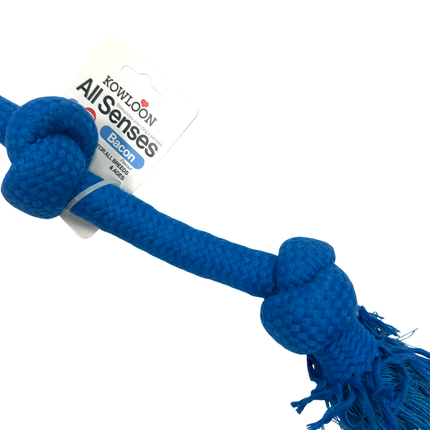 Kowloon Large Scented Rope Toys For Medium to Large Dogs in Red Beef, Yellow Chicken Or Blue Bacon Smell