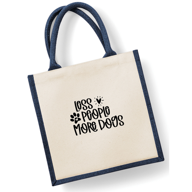 Less People, More Cats or Dogs Jute Bag