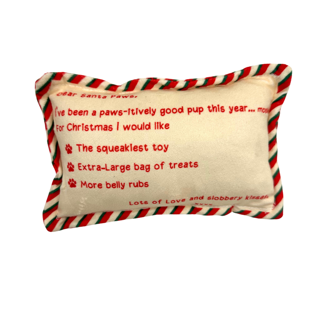 Letter To Santa Dog Toy