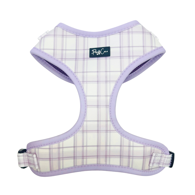 Lilac Plaid Fully Adjustable Harness
