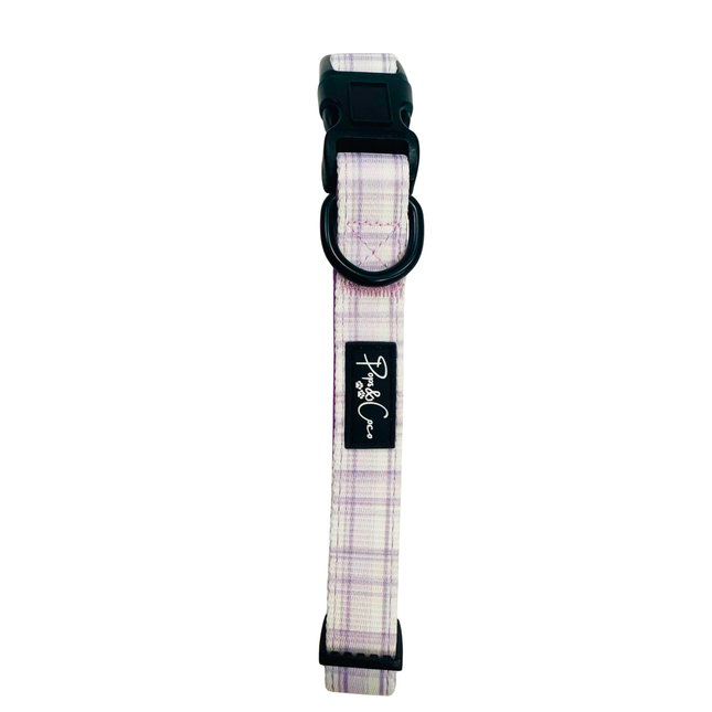 Lilac Plaid Collar