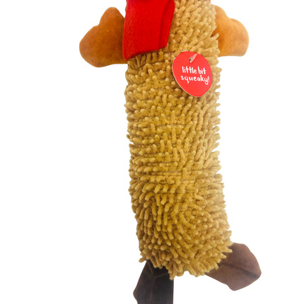 Festive Textured Noodle Plush Reindeer Toy