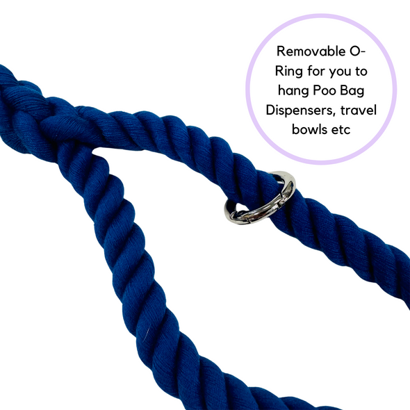 Rope Lead - Navy Blue