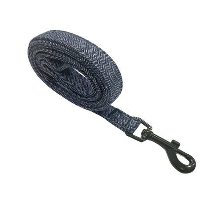 Luxury Tweed Lead in Country Blue