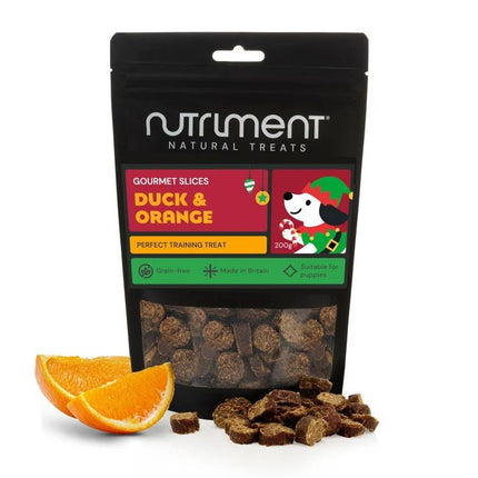 Nutriment Christmas Natural Dog Treats - Duck & Orange or Merry Mix - 150g