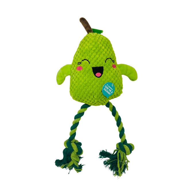 Fruity Plush Rope Toy - Pear, Pineapple or Strawberry
