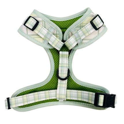 Pistachio Plaid Fully Adjustable Harness