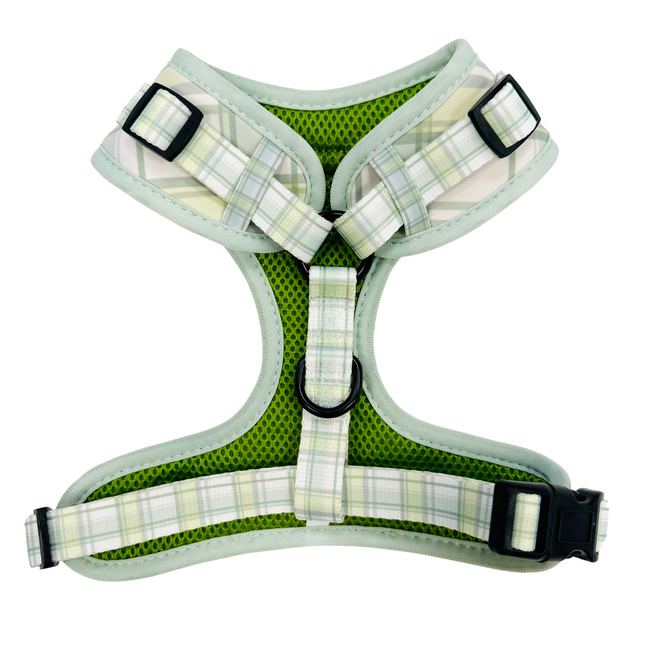 Pistachio Plaid Fully Adjustable Harness
