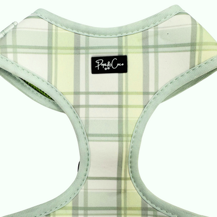 Pistachio Plaid Fully Adjustable Harness