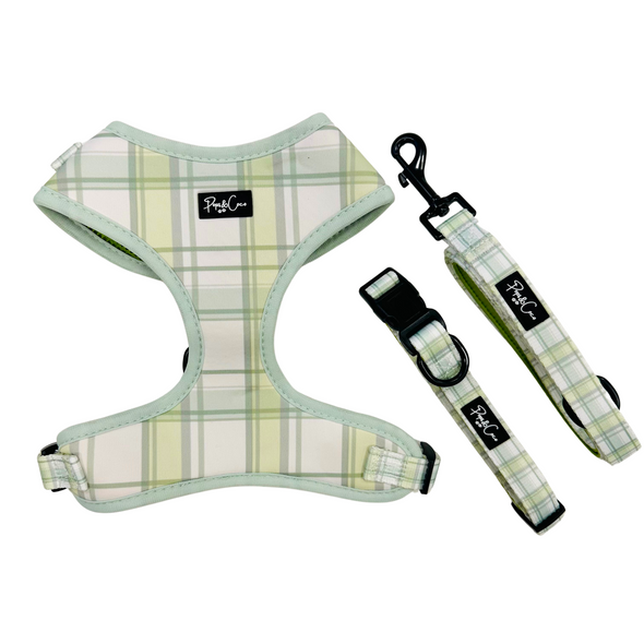 Pistachio Plaid Collar