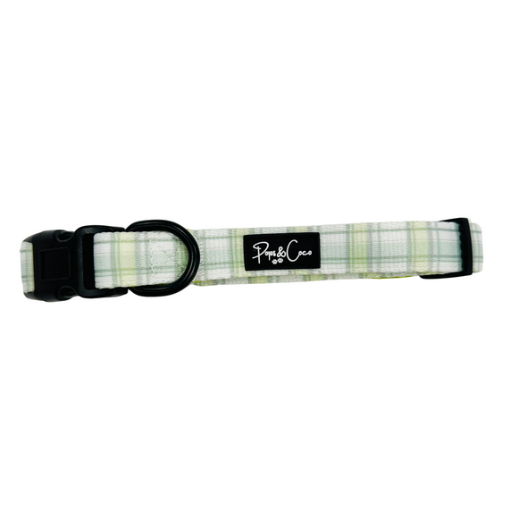 Pistachio Plaid Collar