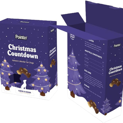 Pointer Dog Christmas Advent Calendar Carob & Cheese