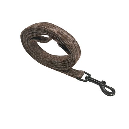 Luxury Tweed Lead in Cocoa Brown