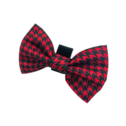 Red Houndstooth Bow Tie