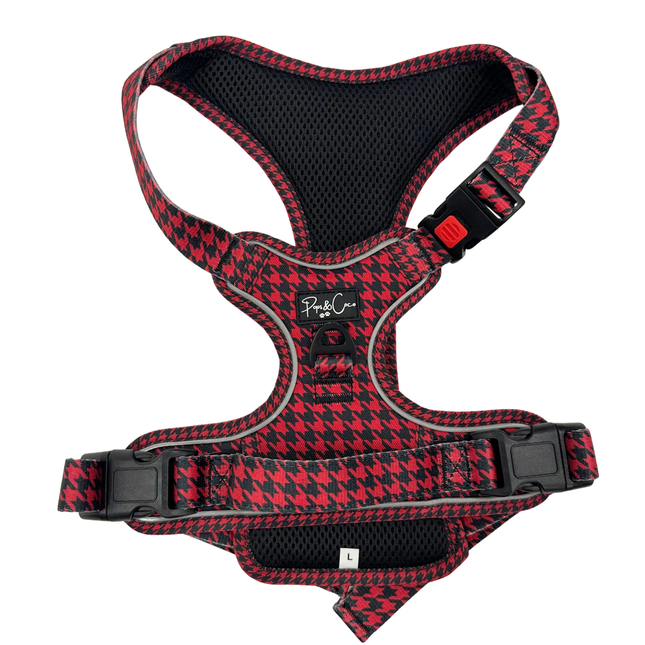 Red Houndstooth Go Explore Harness