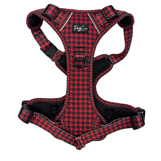 Red Houndstooth Go Explore Harness