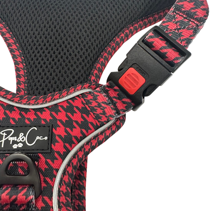 Red Houndstooth Go Explore Harness