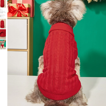 Knitted Jumper in Red